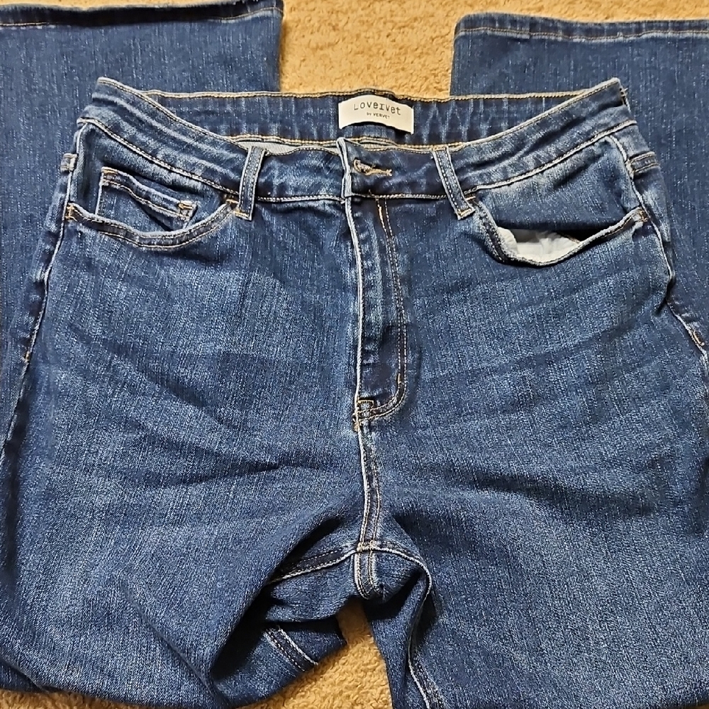 Love J Women's Blue Straight Leg Jeans